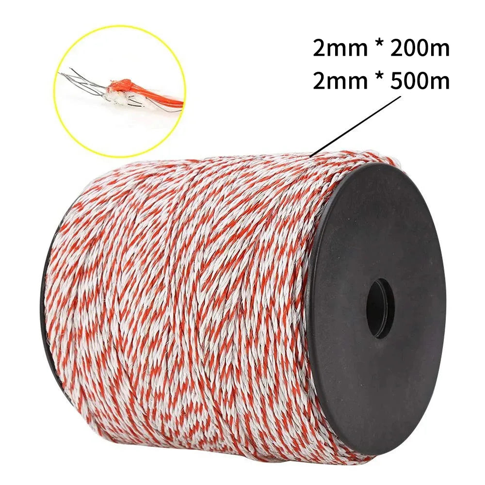 200/500M Roll Electric Fence Rope Electric Shepherd Cable for Livestock