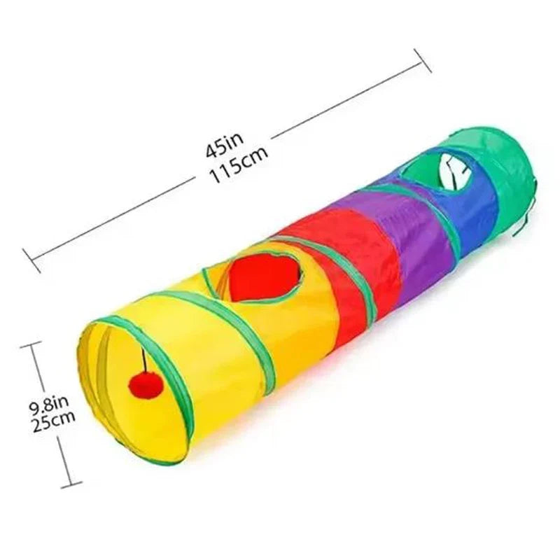 Cat Tunnel Pet Tube Collapsible Play Toy Indoor Outdoor