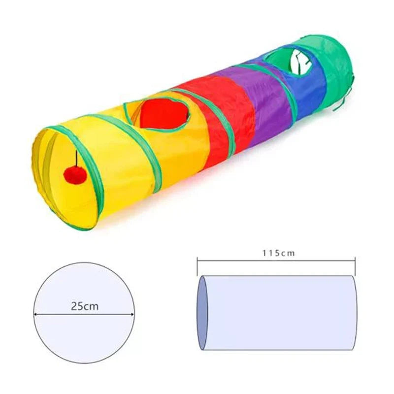 Cat Tunnel Pet Tube Collapsible Play Toy Indoor Outdoor