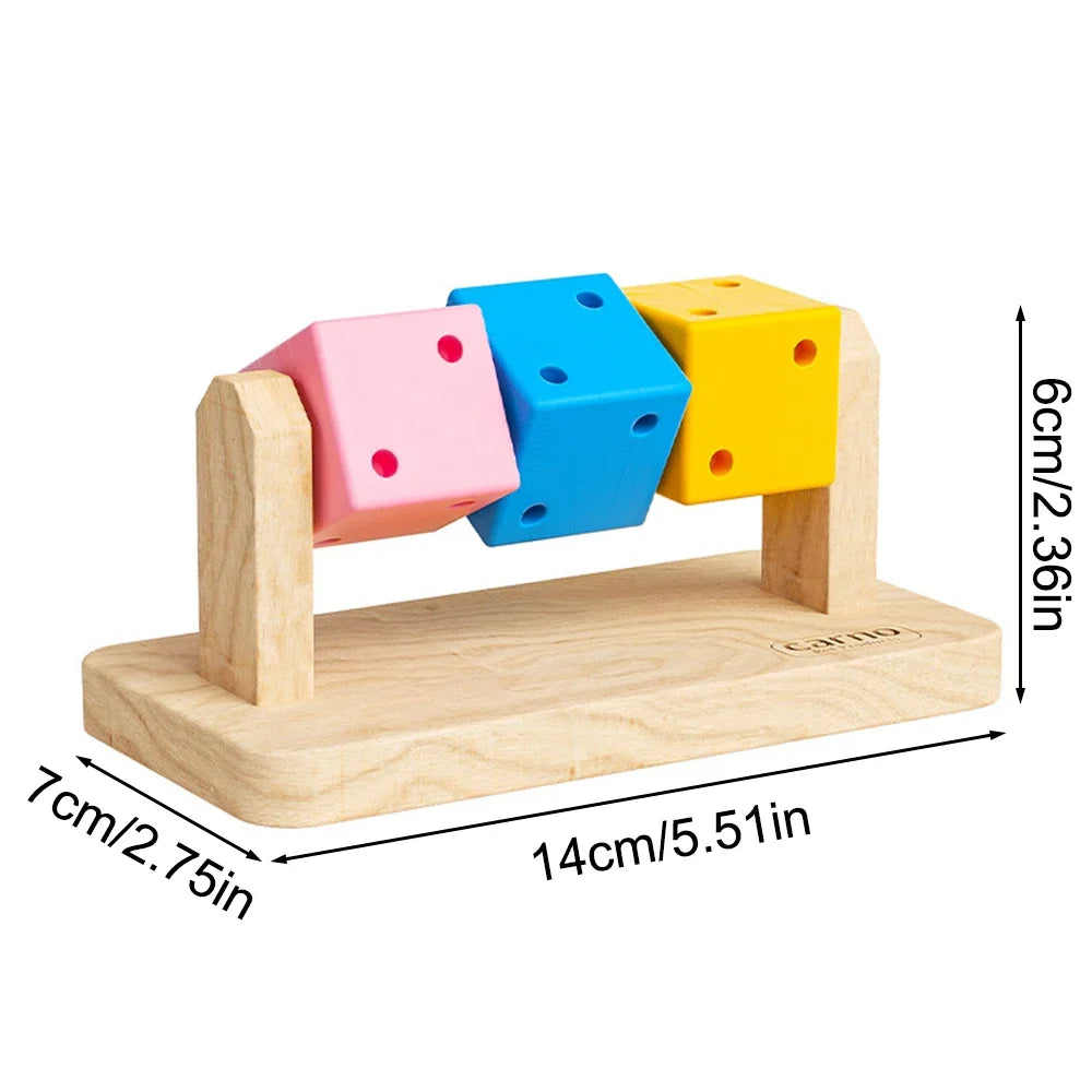 1PC Hamster Chew Toy Wood Platform Grinding Teeth