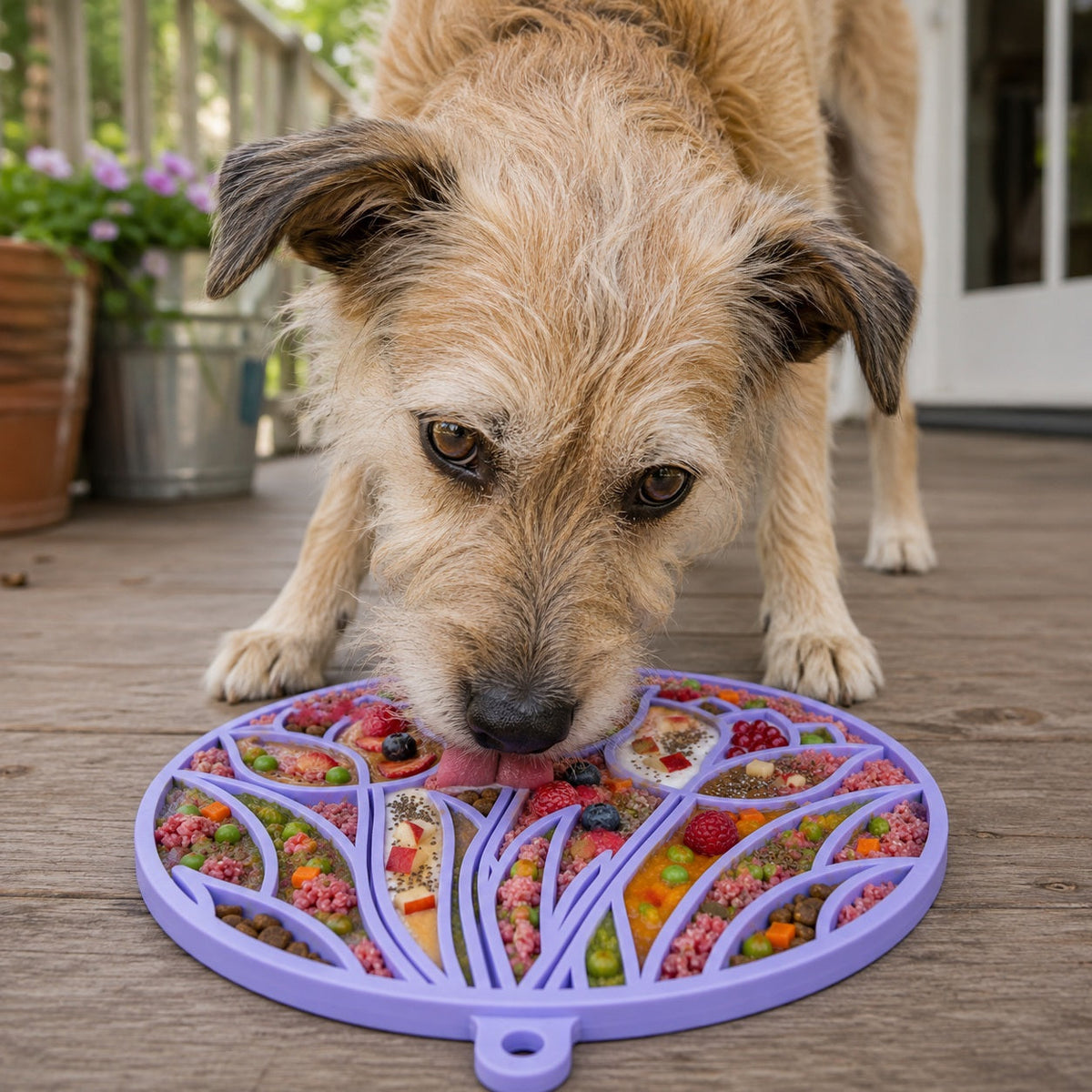 Tulip Design eMat - Enrichment Lick Mat for Dogs and Cats