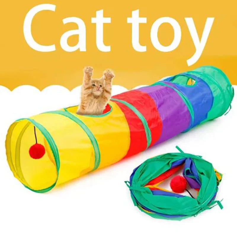 Cat Tunnel Pet Tube Collapsible Play Toy Indoor Outdoor