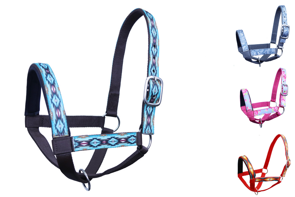 Tahoe Tack Nylon Overlay Sheep and Goat Halter