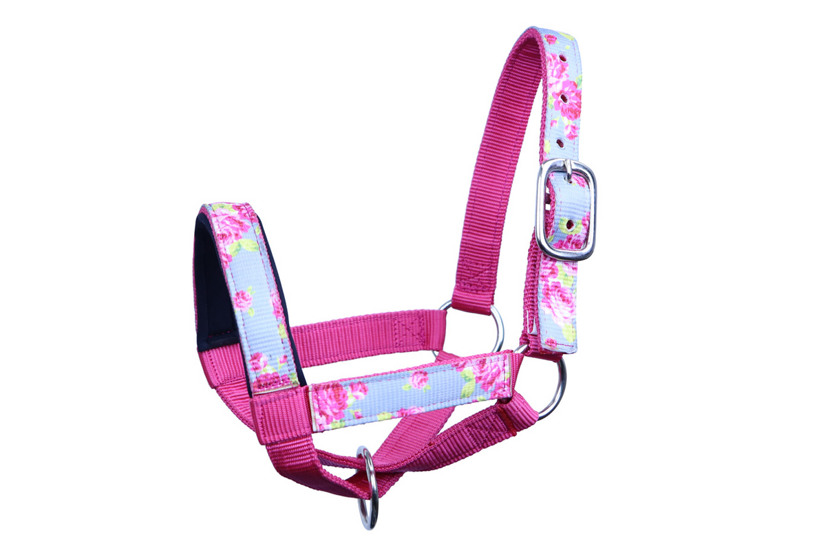 Tahoe Tack Nylon Overlay Sheep and Goat Halter