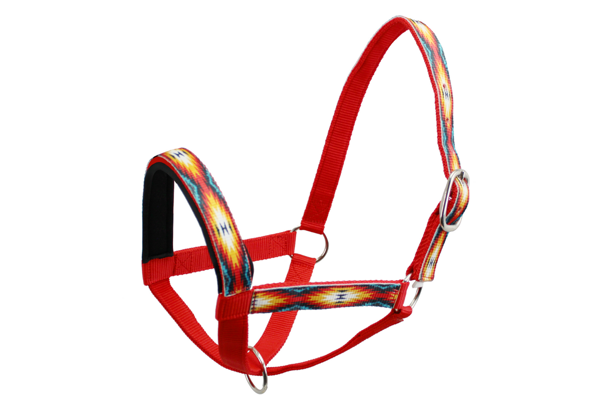 Tahoe Tack Nylon Overlay Sheep and Goat Halter