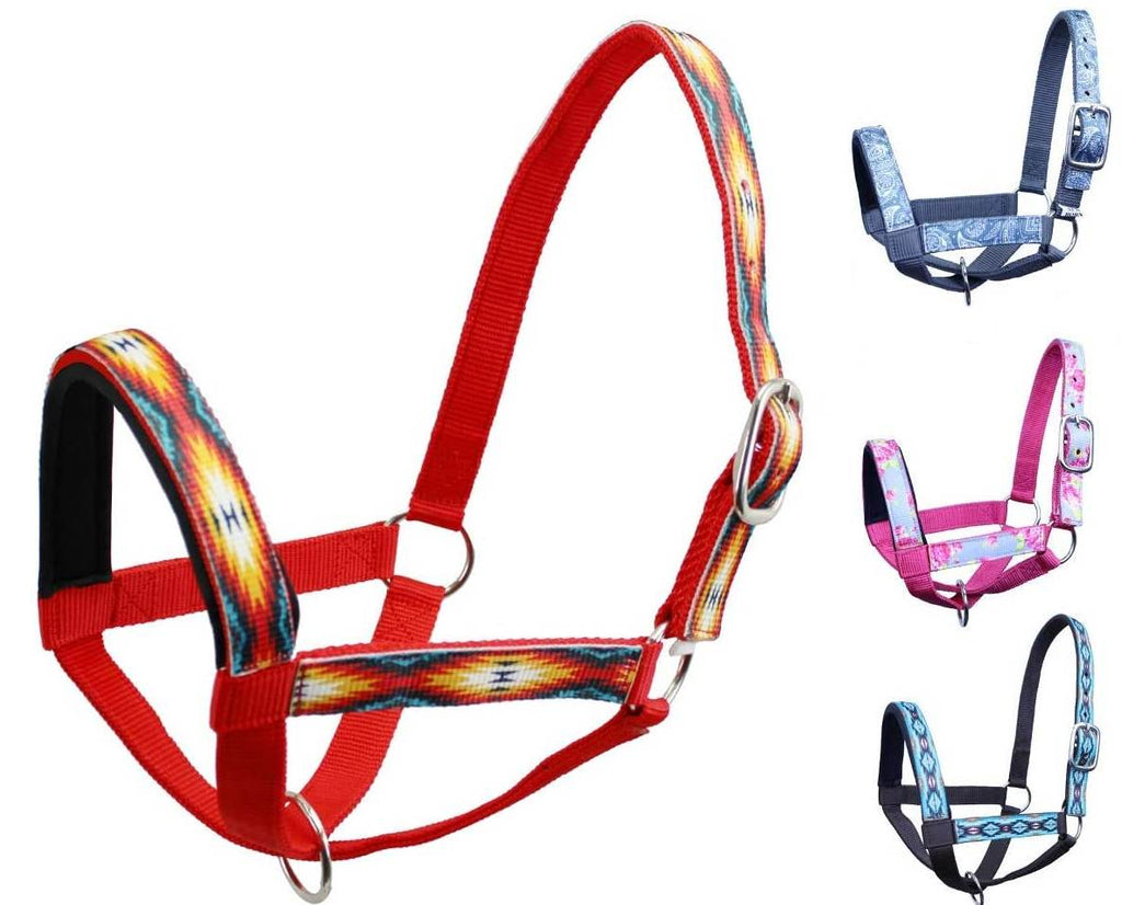 Tahoe Tack Nylon Overlay Sheep and Goat Halter