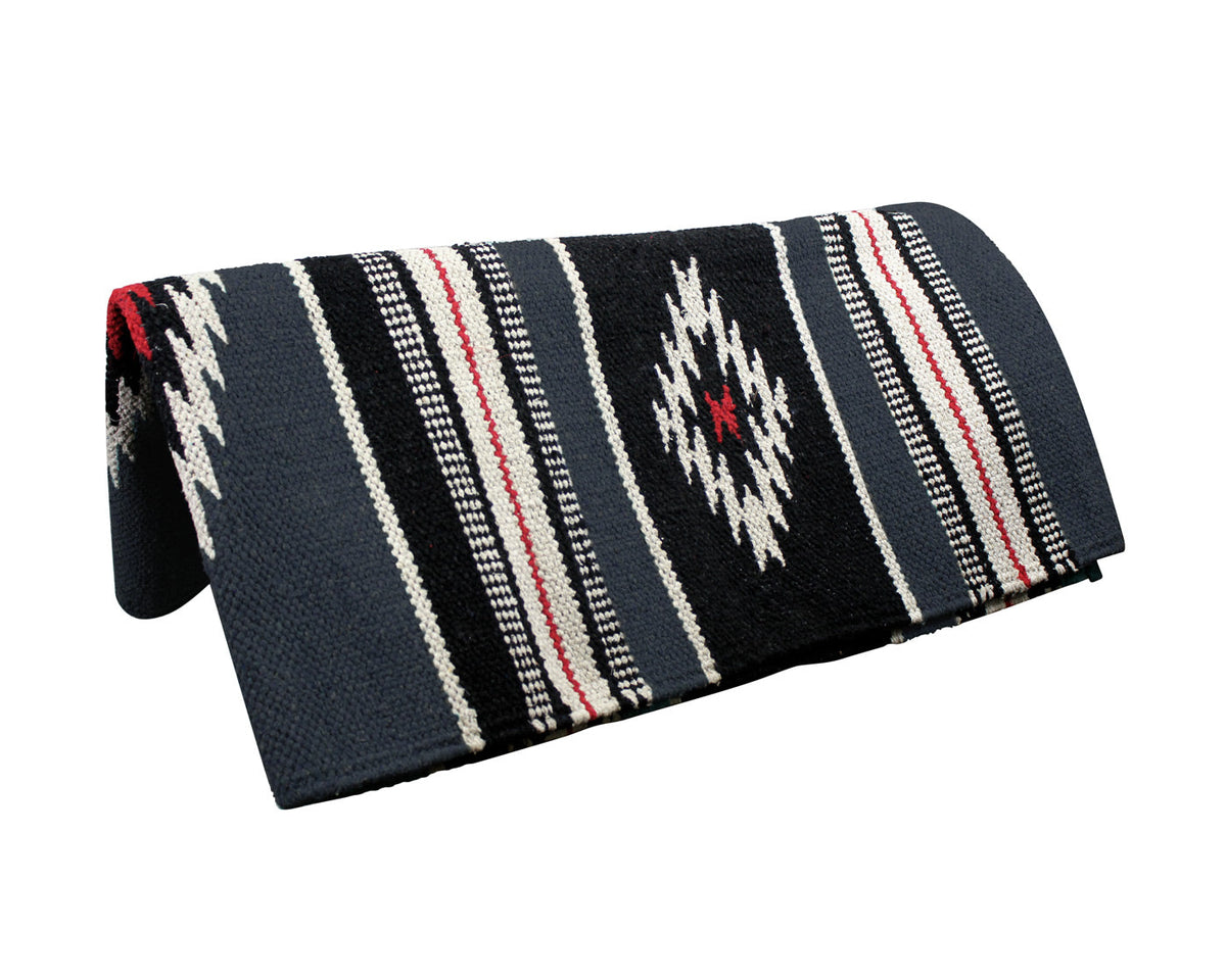 Handwoven Navajo-Inspired Acrylic Western Horse Saddle Blanket – 32" x 64"