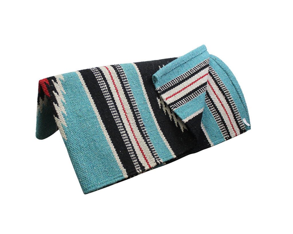 Handwoven Navajo-Inspired Acrylic Western Horse Saddle Blanket – 32" x 64"