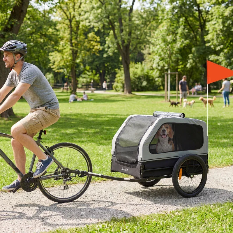 Dog Bike Trailer for Small & Medium Dogs, Universal Bicycle Coupler