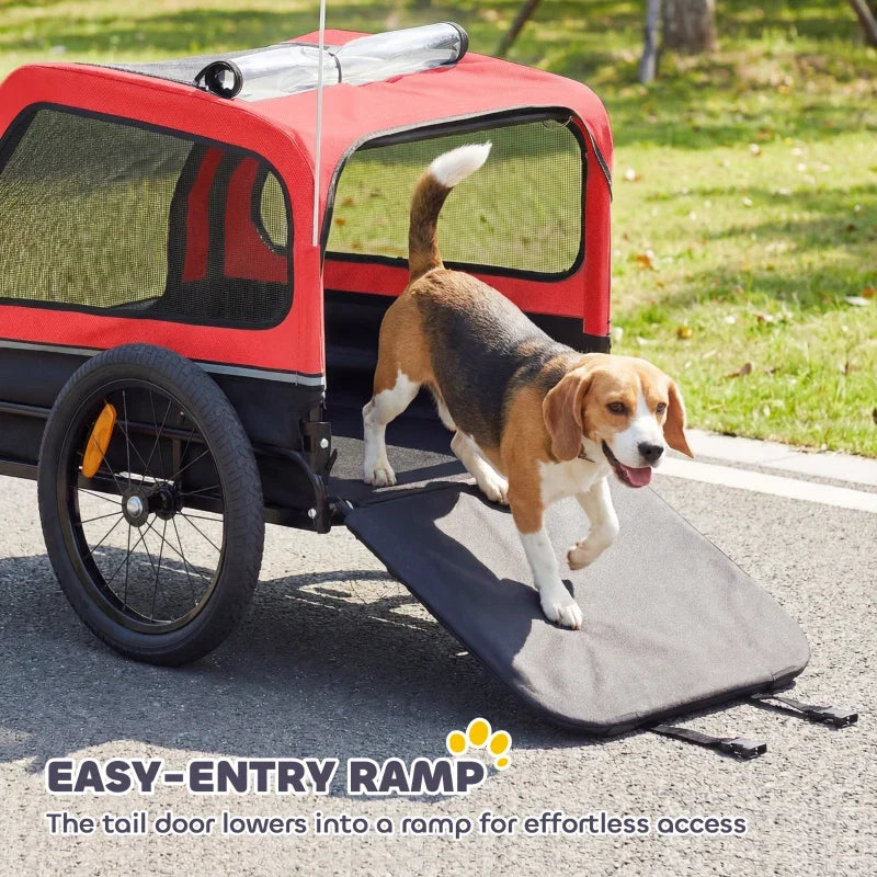 Dog Bike Trailer for Small & Medium Dogs, Universal Bicycle Coupler