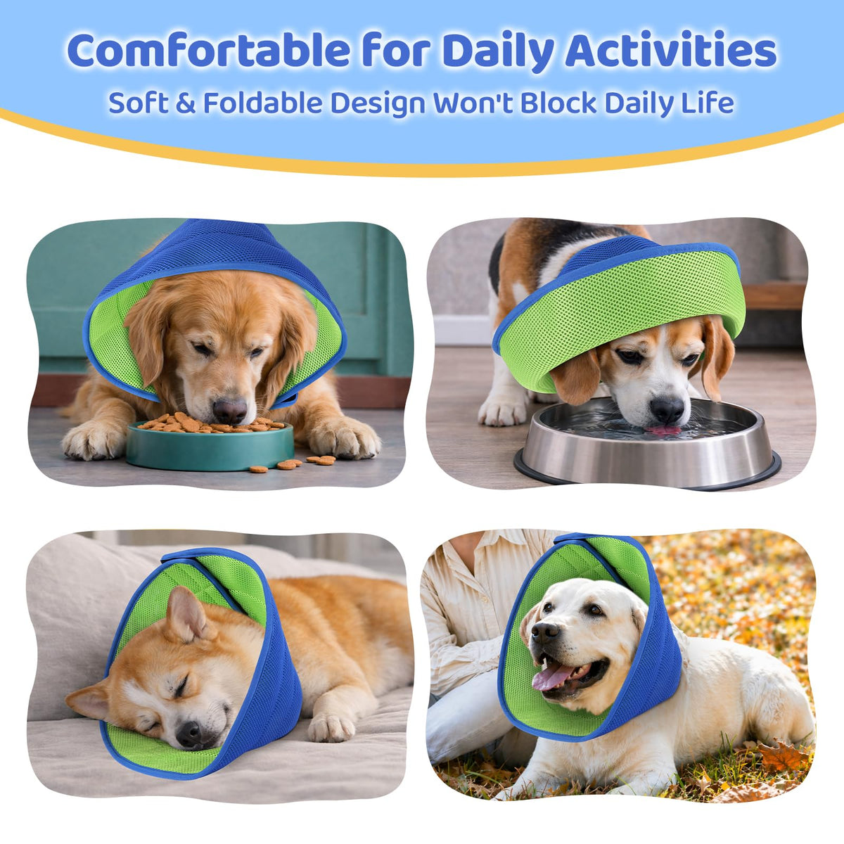 Soft Dog Cone Collar to Stop Licking After Surgery