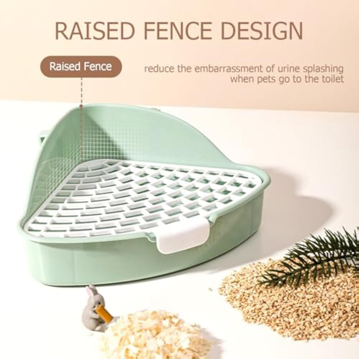 Rabbit Litter Box Bunny Corner for Hamster Guinea Pig Ferret Rat Chinchilla