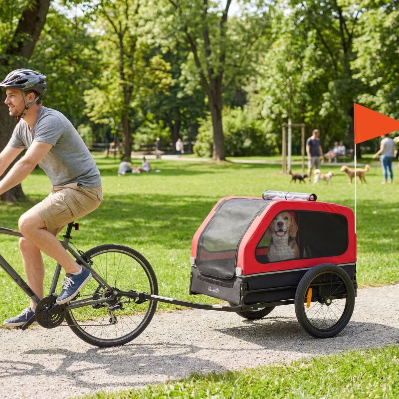 Dog Bike Trailer for Small & Medium Dogs, Universal Bicycle Coupler