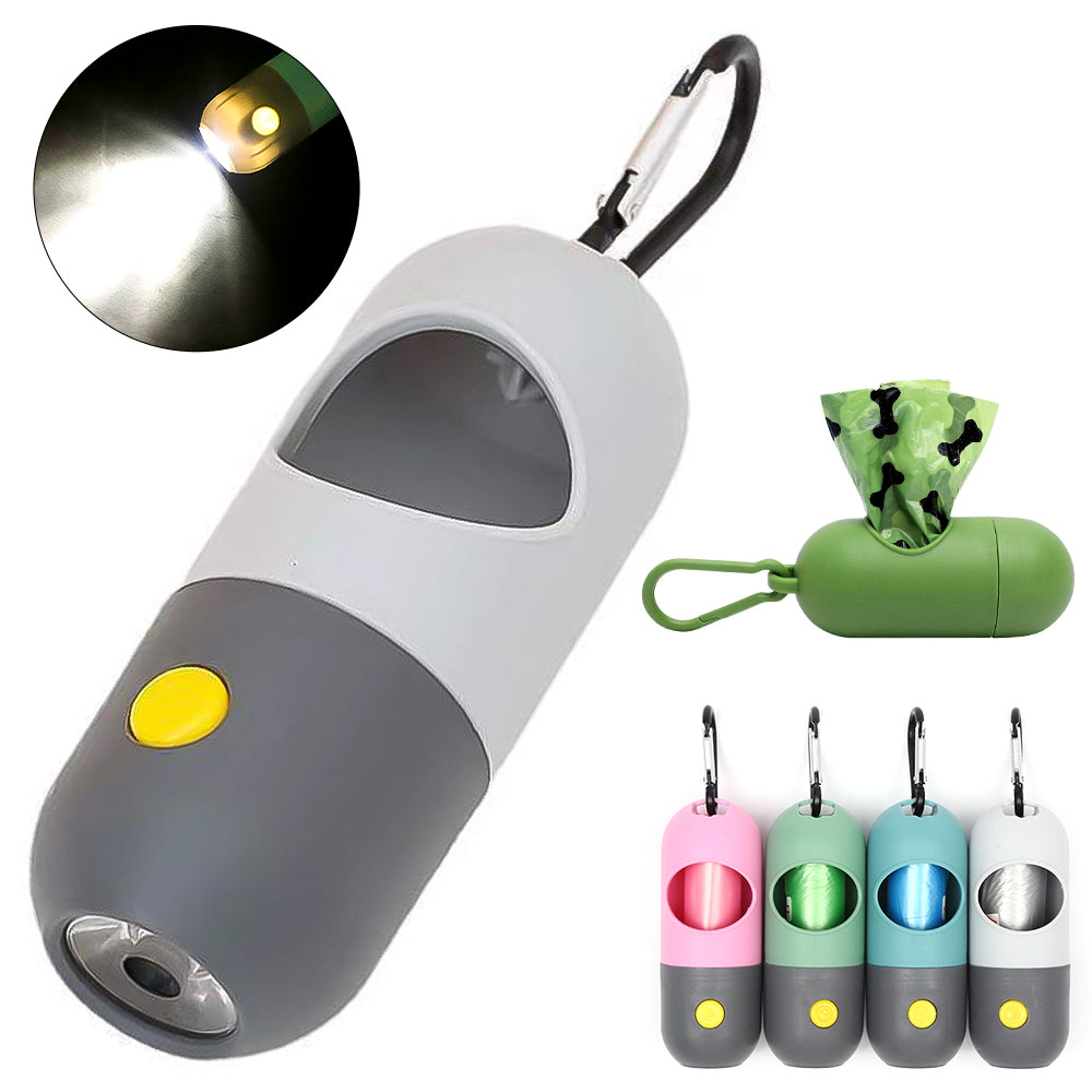 Led Light Pet Waste Bag Dispenser for Dogs/Cats