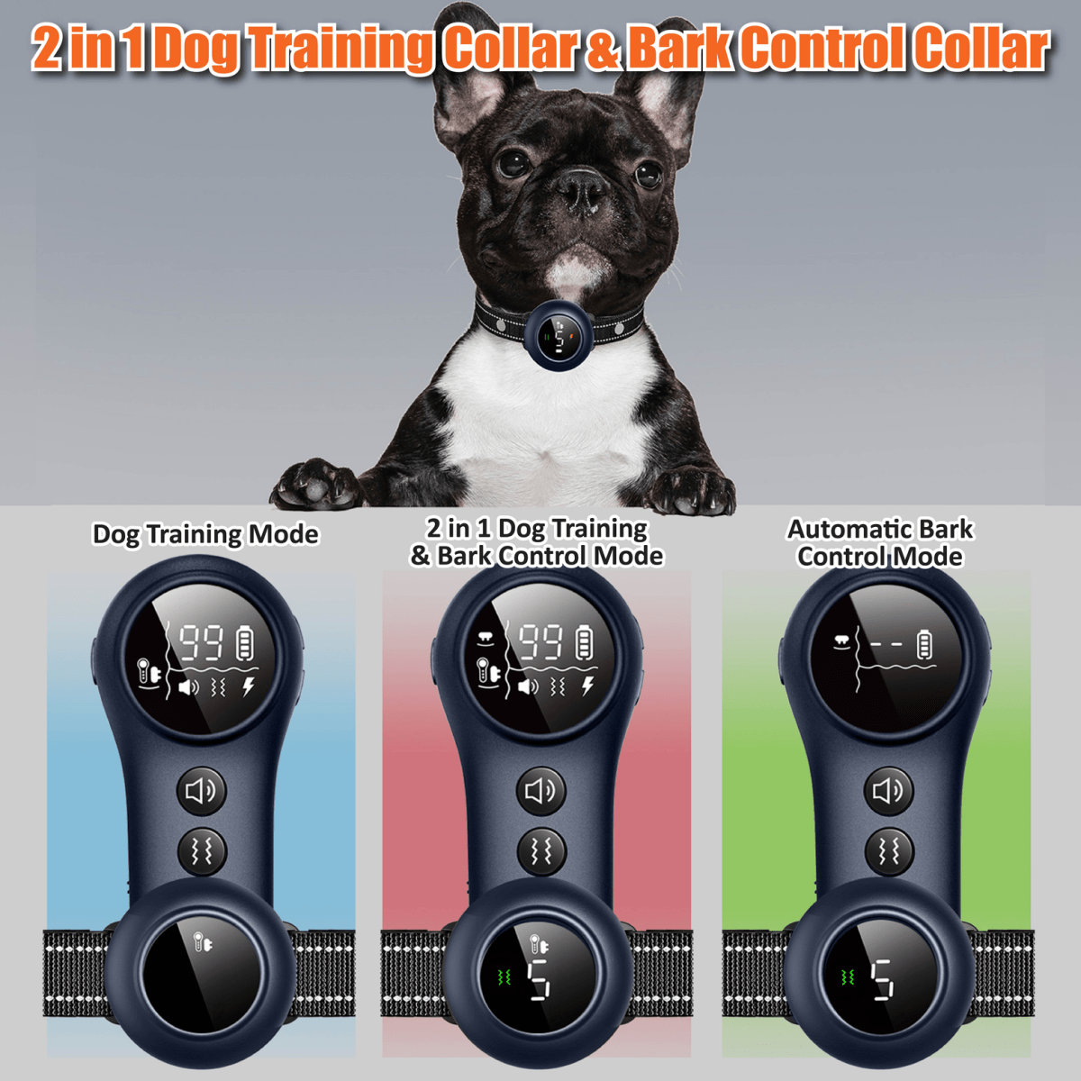 Neo Ally 2-in-1 Dog Training & Bark Control Collar