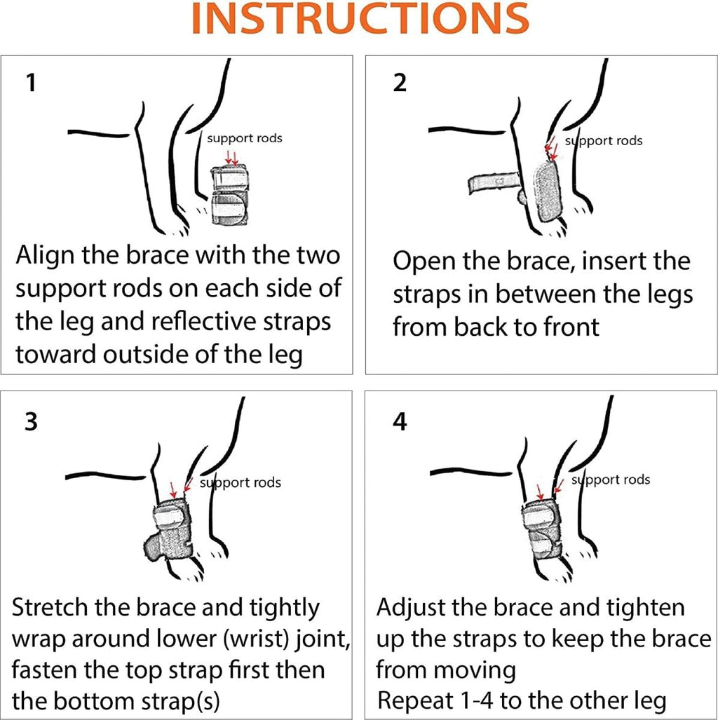 NeoAlly 3-in-1 Front Leg Dog Splint Brace