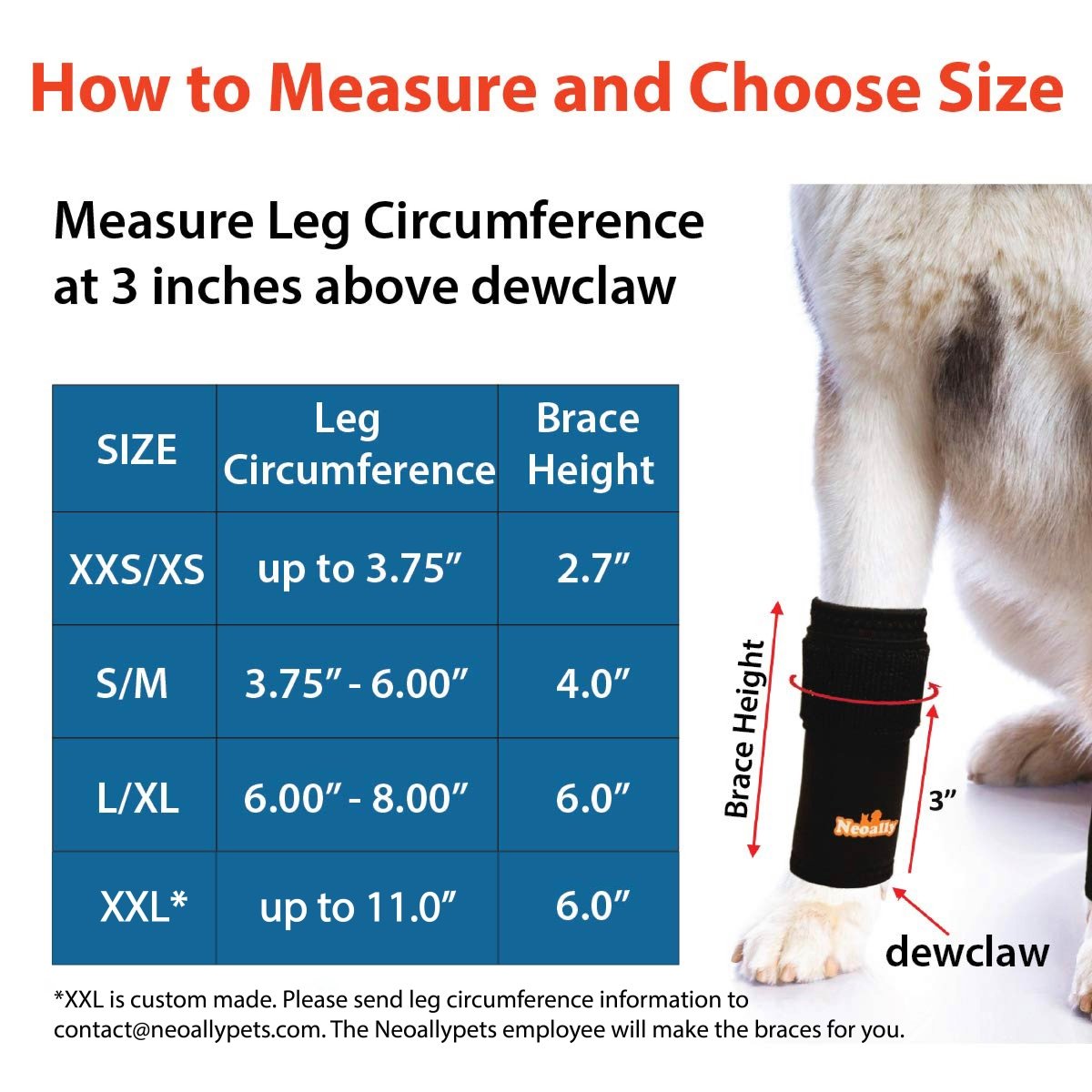 NeoAlly 3-in-1 Front Leg Dog Splint Brace