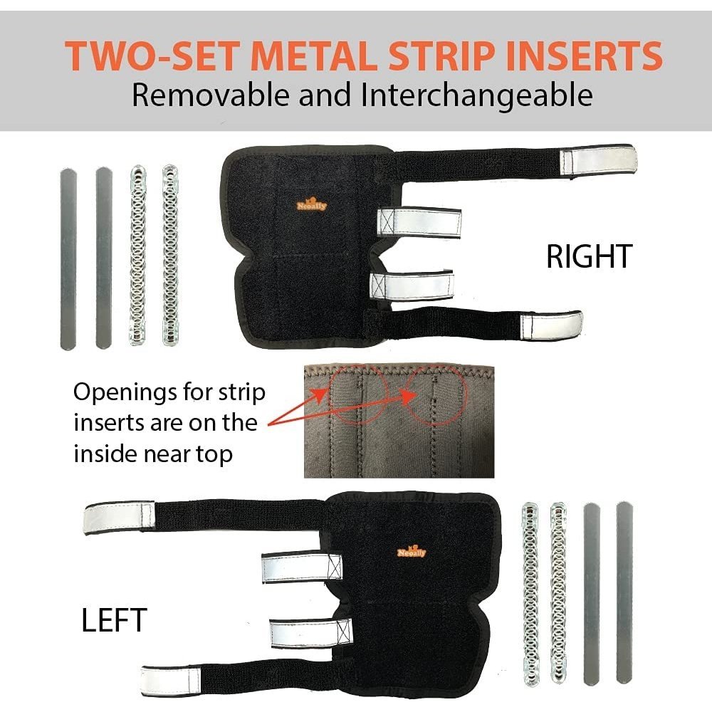 NeoAlly 3-in-1 Long Rear Leg Hock Brace - Rigid and Spring Inserts