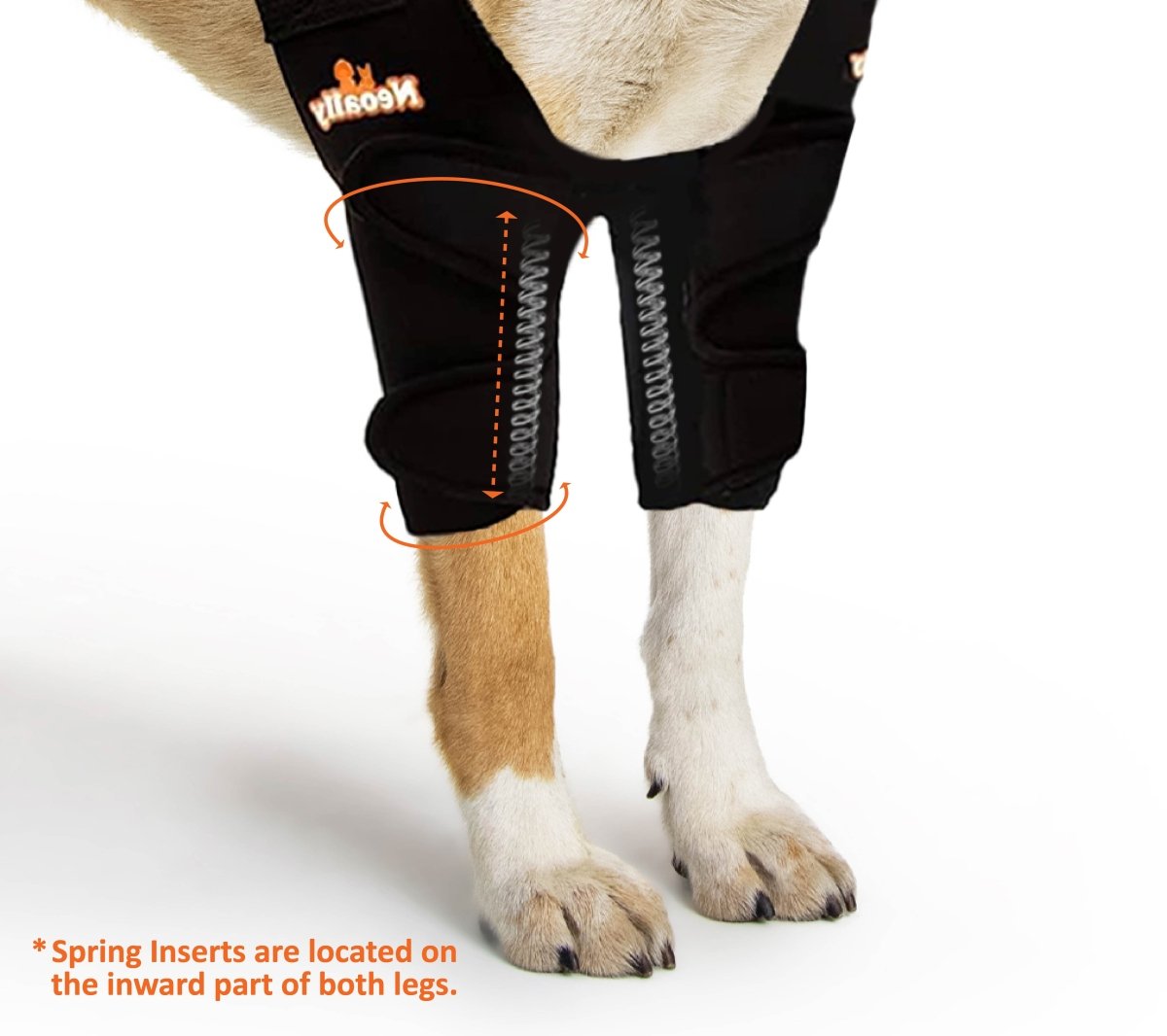NeoAlly Elbow and Shoulder Brace with Spring Inserts for Dogs and Cats