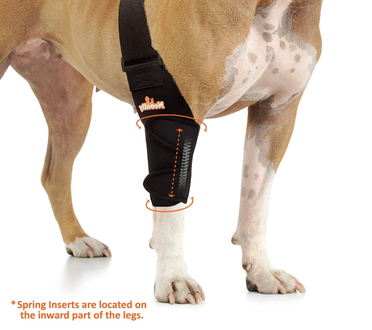 NeoAlly Elbow and Shoulder Brace with Spring Inserts for Dogs and Cats