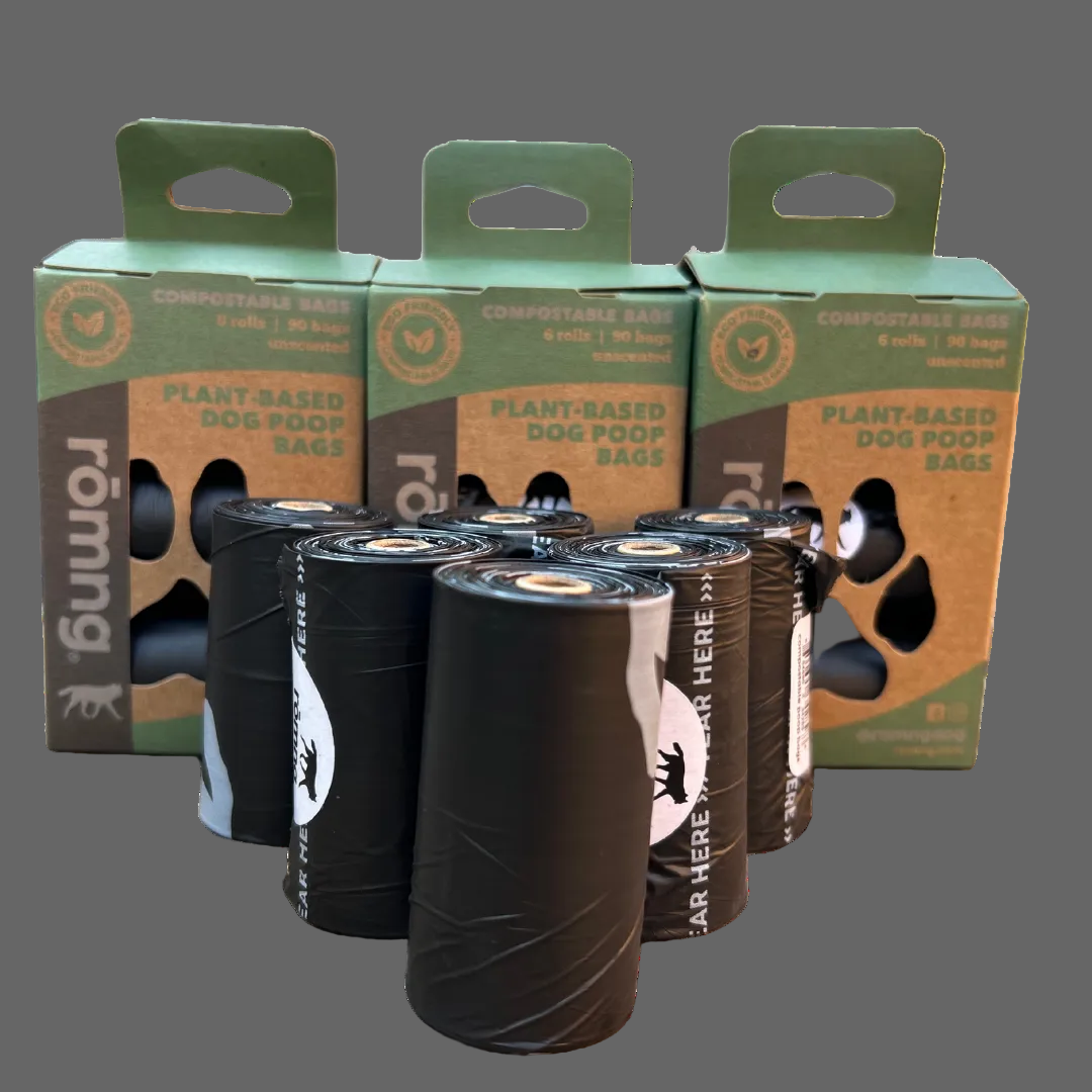 compostable plant-based dog poop bags