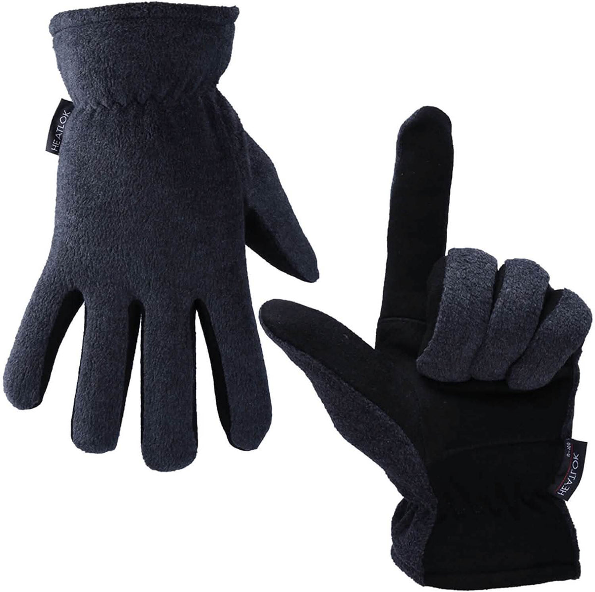 Winter Gloves Deerskin Suede Leather